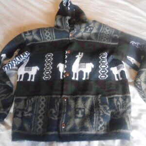 Ruminahui Wool Button Front Womens Wool Jacket Size XXL